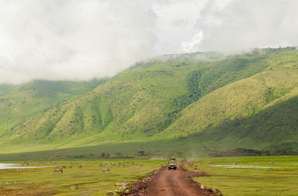 Straße Ngorongoro Krater